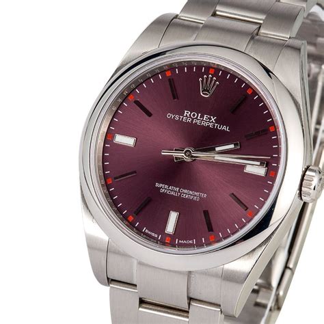 Rolex oyster perpetual red grape